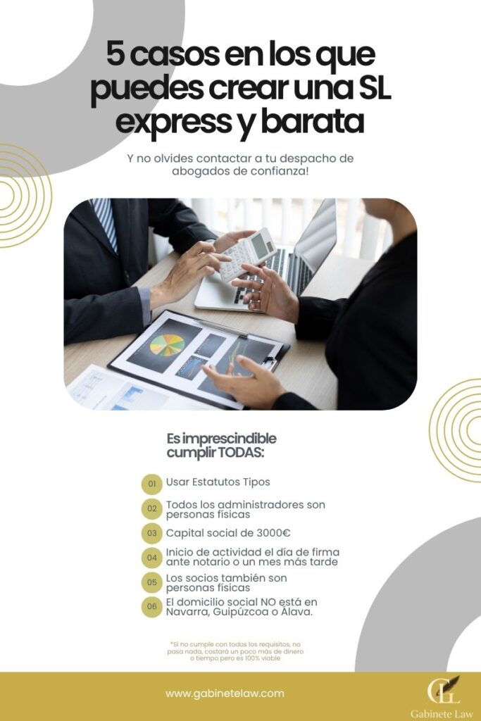 Requisitos necesarios para crear una empresa en España incluyendo nombre, socios y capital social
